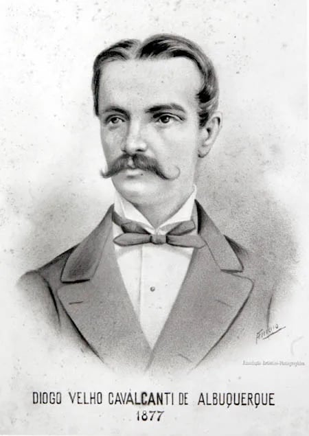 Porträt von Diogo Velho Cavalcanti de Albuquerque (1829–1899) – Gedenkseite