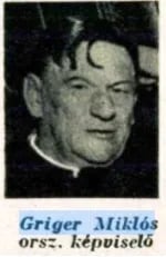 Portrait of Miklós Griger (1880–1938) – memorial page