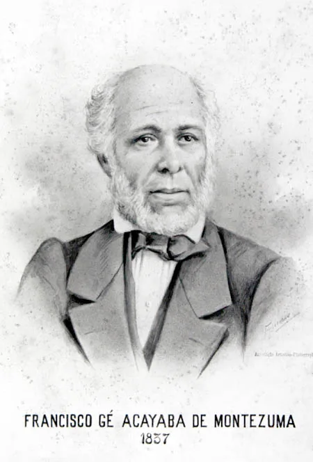 Porträt von Francisco Jê Acaiaba de Montezuma (1794–1870) – Gedenkseite