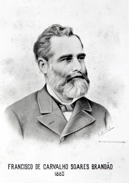 Porträt von Francisco de Carvalho Soares Brandão (1839–1899) – Gedenkseite