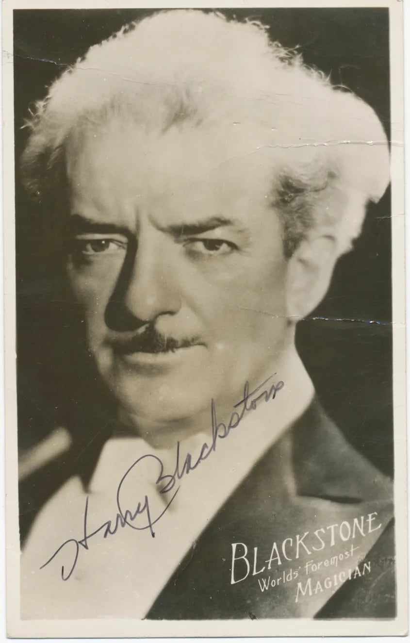Portrait of Harry Blackstone (1885–1965) – memorial page