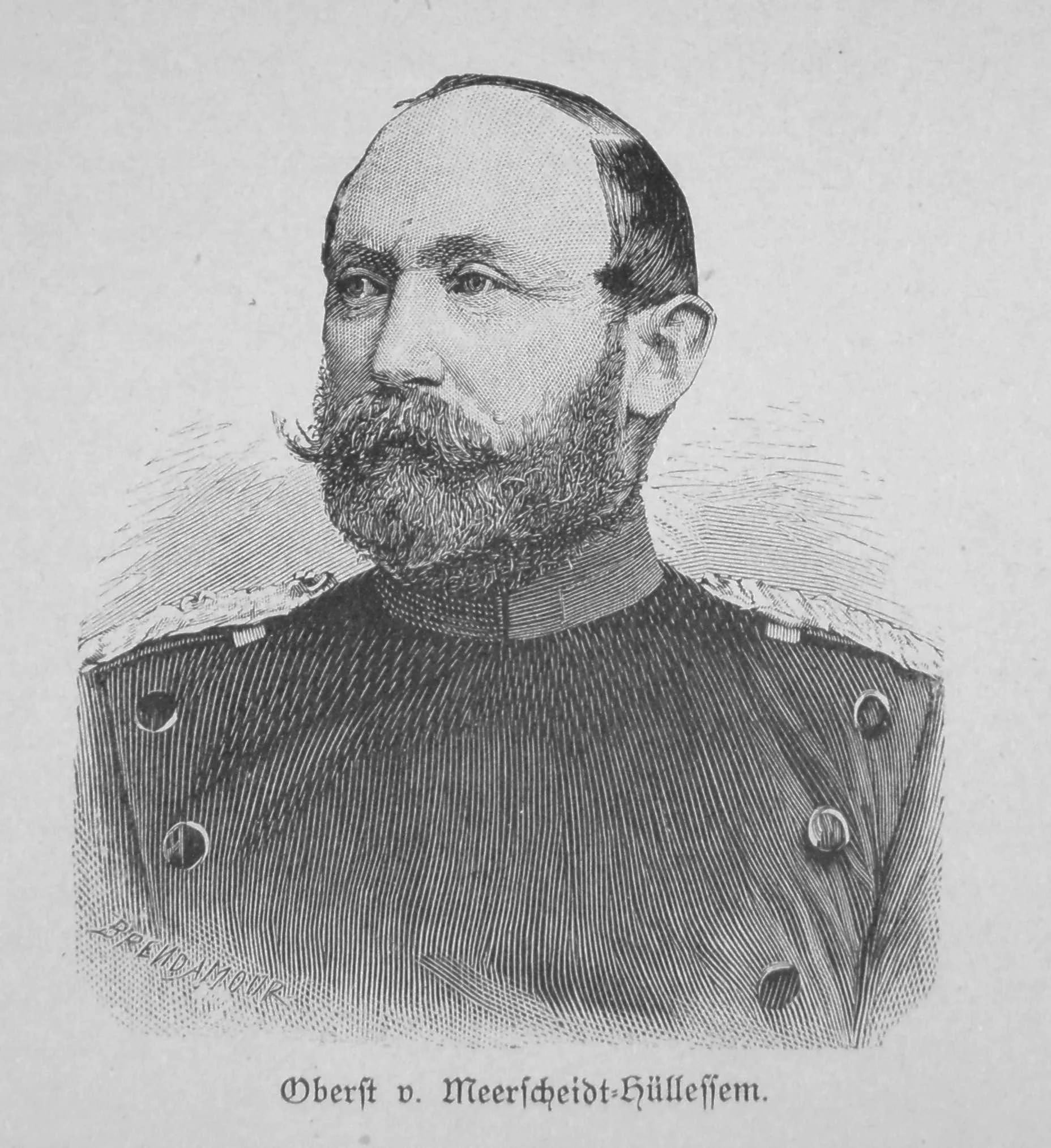 Porträt von Oskar von Meerscheidt-Hüllessem (1825–1895) – Gedenkseite