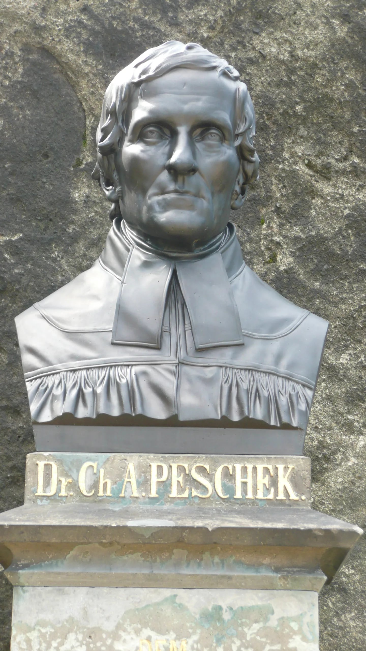 Porträt von Christian Adolf Pescheck (1787–1859) – Gedenkseite