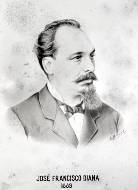 Porträt von José Francisco Diana (1841–1916) – Gedenkseite