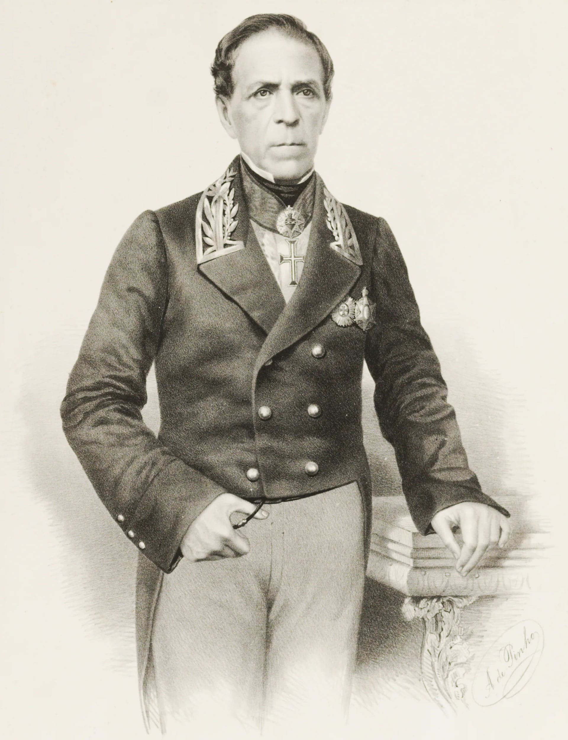 Porträt von José Joaquim Fernandes Torres (1797–1869) – Gedenkseite