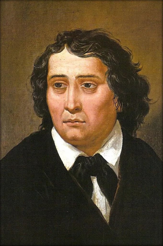 Porträt von France Prešeren (1800–1849) – Gedenkseite