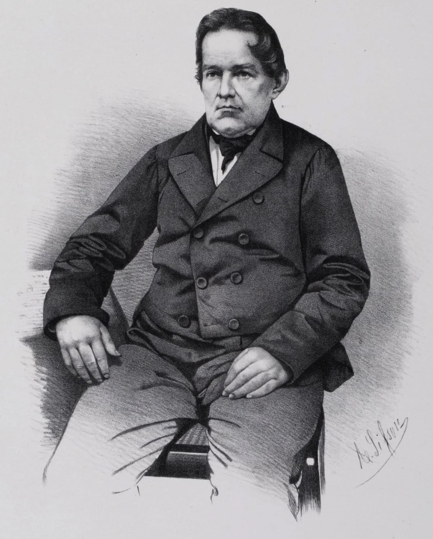 Porträt von José Martiniano Pereira de Alencar (1794–1860) – Gedenkseite