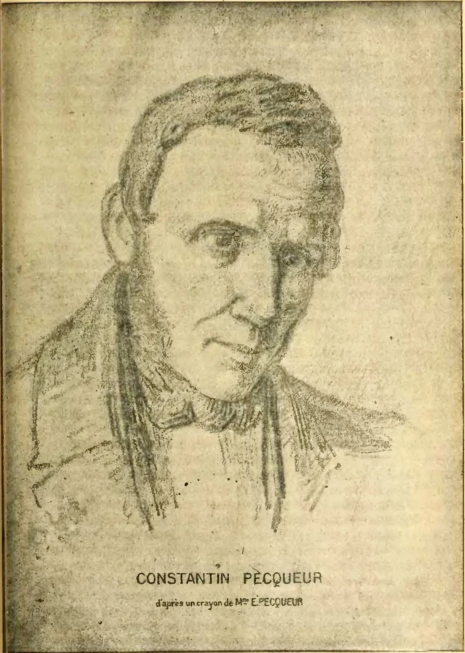 Porträt von Constantin Pecqueur (1801–1887) – Gedenkseite