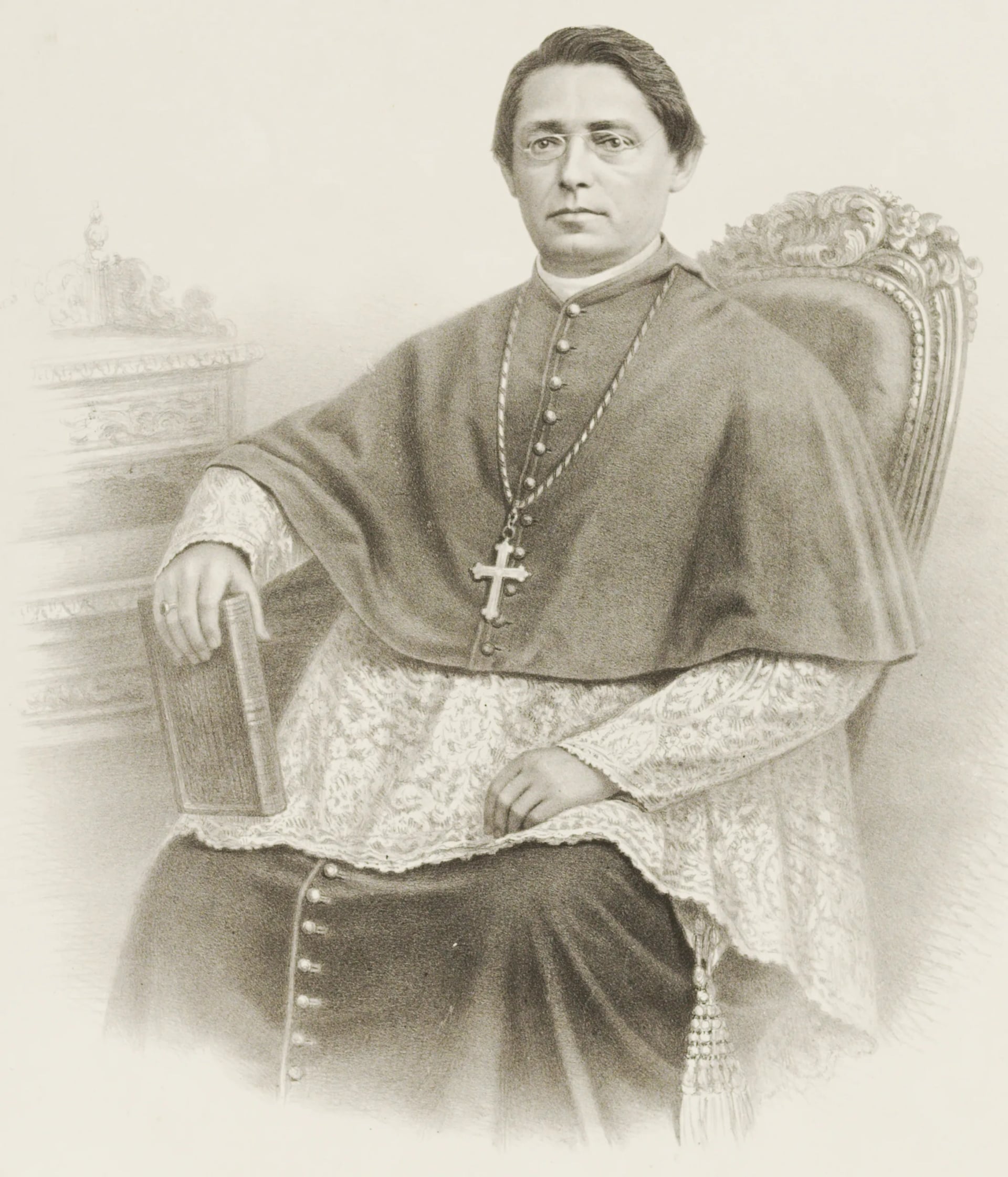 Porträt von Lino Deodato Rodrigues de Carvalho (1826–1894) – Gedenkseite