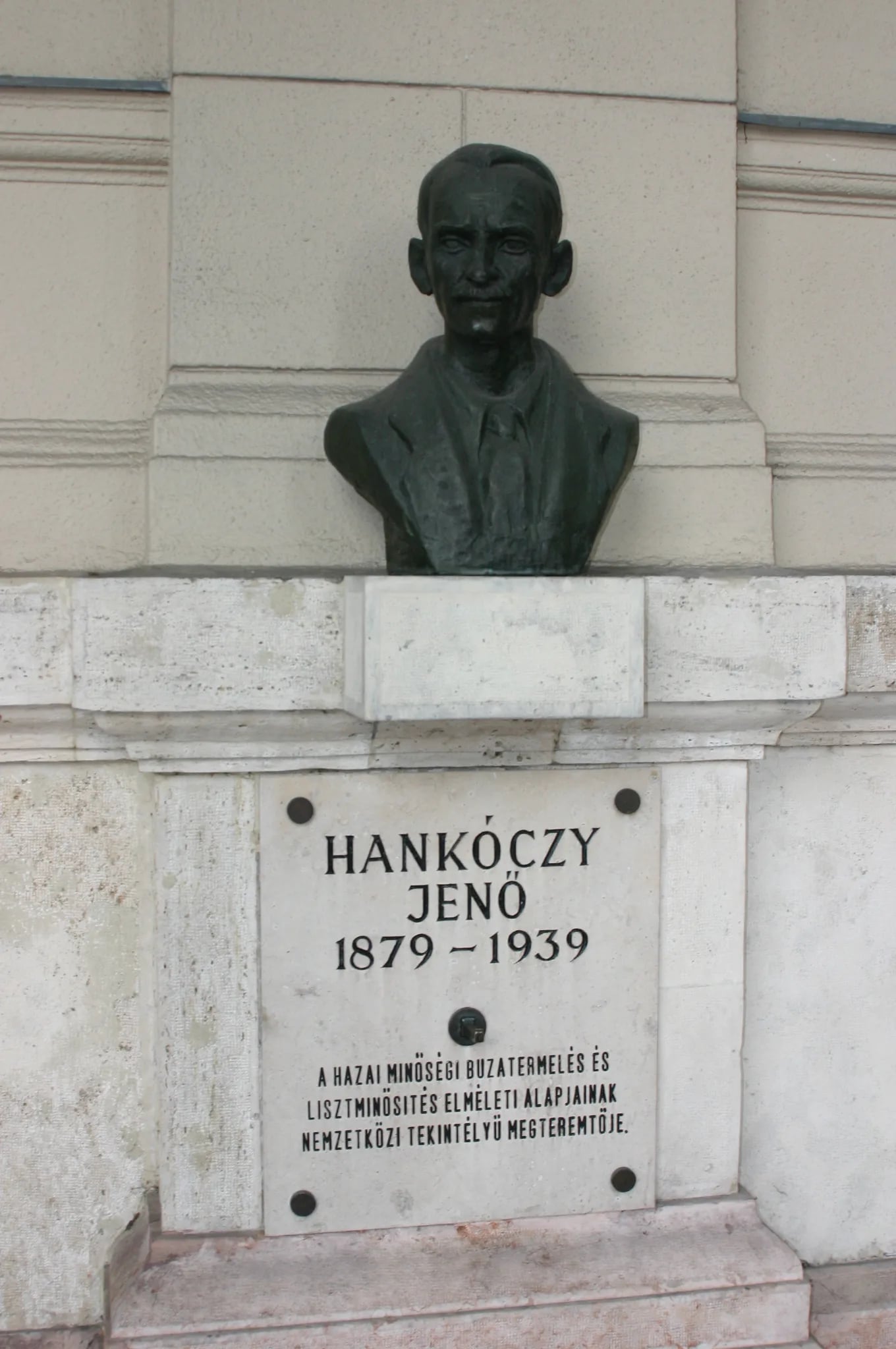 Portrait of Jenő Hankóczy (1879–1939) – memorial page