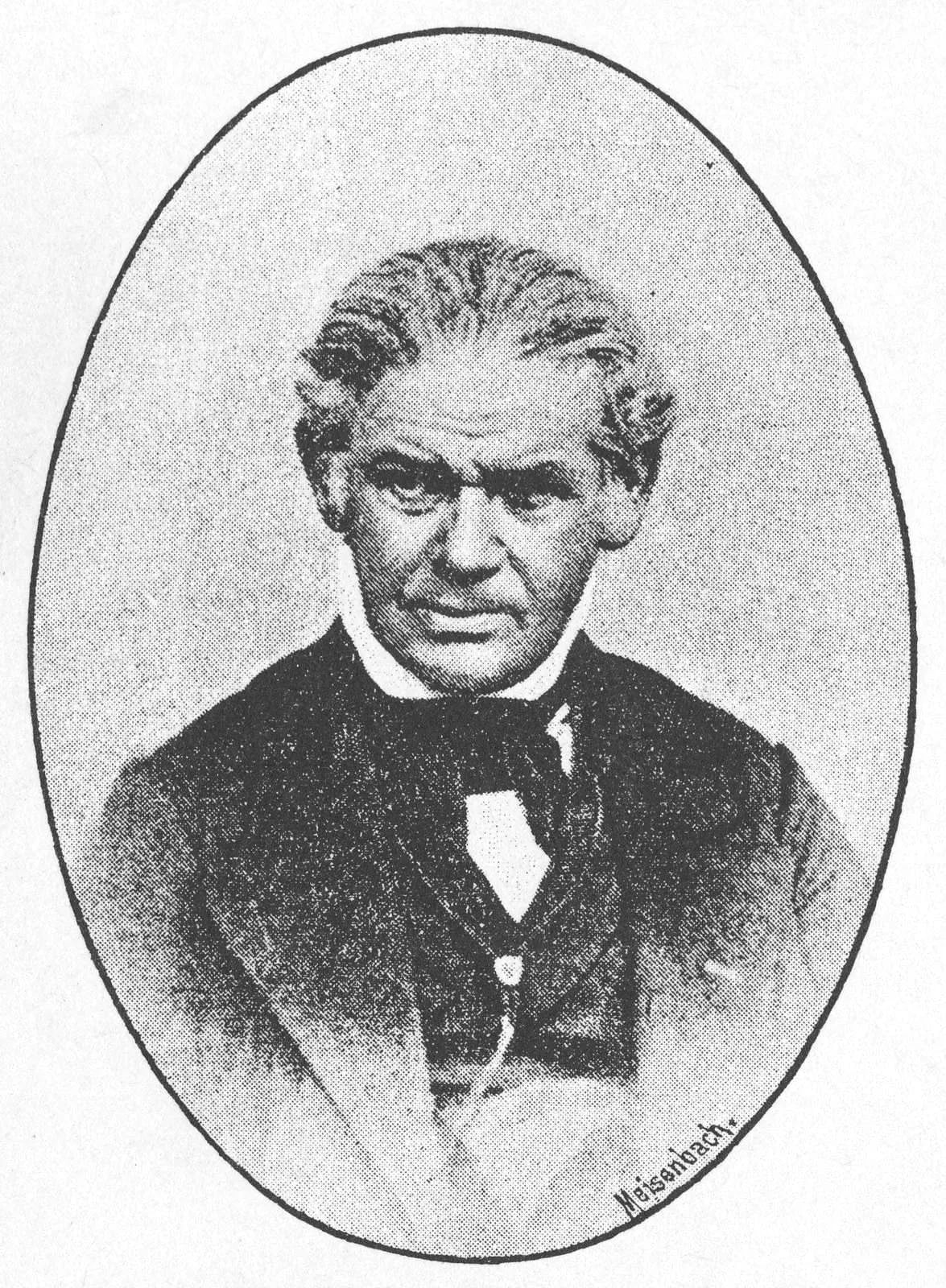 Porträt von Johann Mannhardt (1798–1878) – Gedenkseite