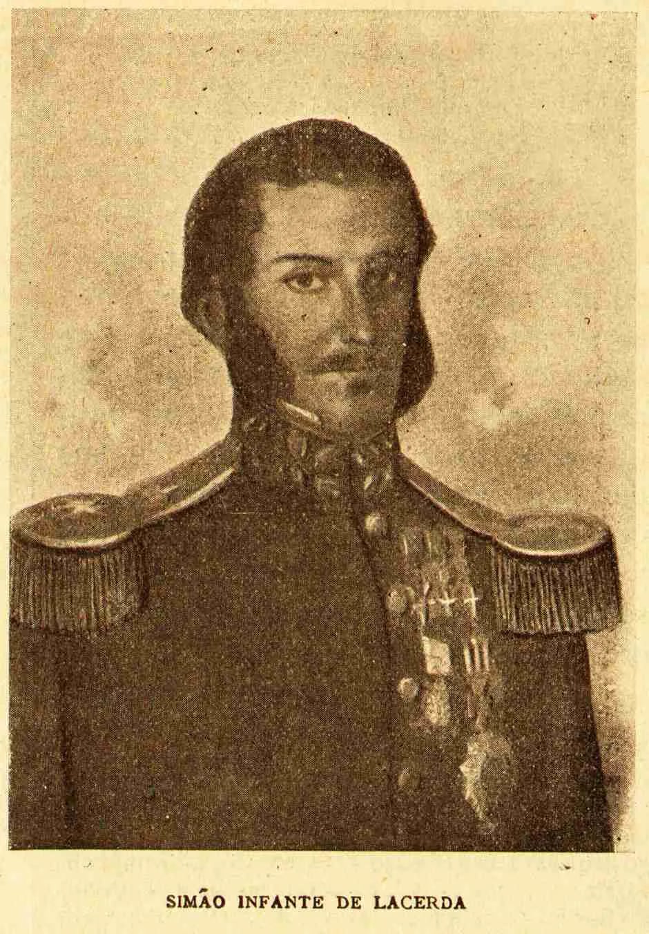 Porträt von Simão Infante de Lacerda de Sousa Tavares (1793–1838) – Gedenkseite