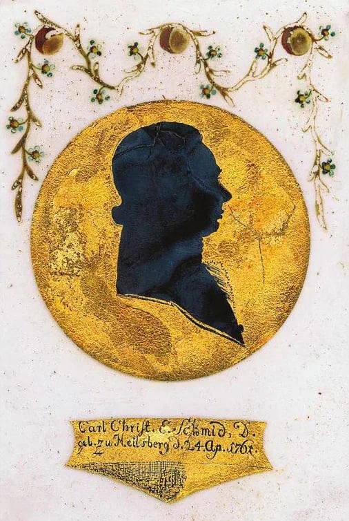 Porträt von Carl Christian Erhard Schmid (1761–1812) – Gedenkseite