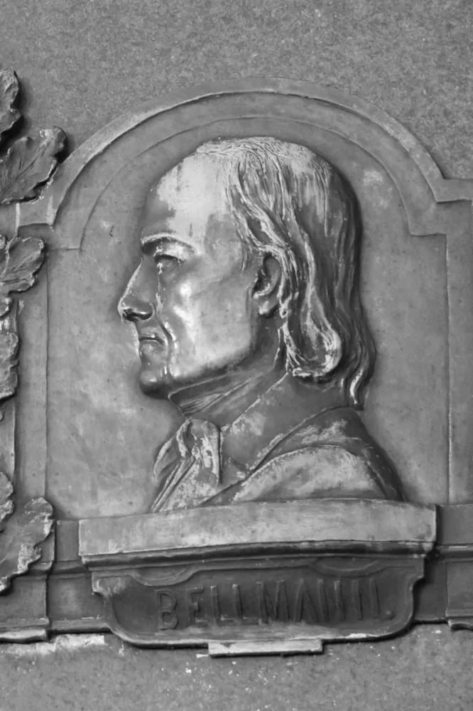 Porträt von Carl Gottlieb Bellmann (1772–1861) – Gedenkseite