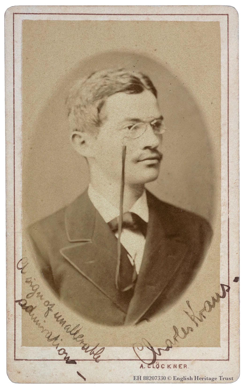 Porträt von Carl Kraus (1851–1918) – Gedenkseite