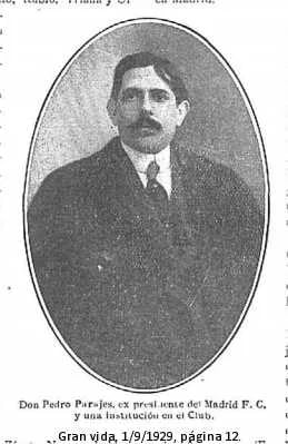 Portrait of Pedro Parages (1883–1950) – memorial page