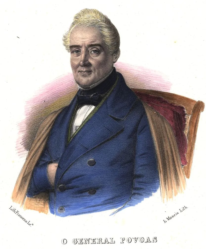 Porträt von Álvaro Xavier da Fonseca Coutinho e Póvoas (1773–1852) – Gedenkseite