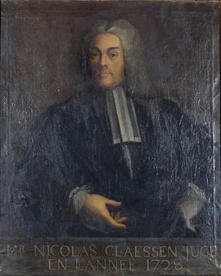 Porträt von Nicolas Claëssen (1677–1761) – Gedenkseite