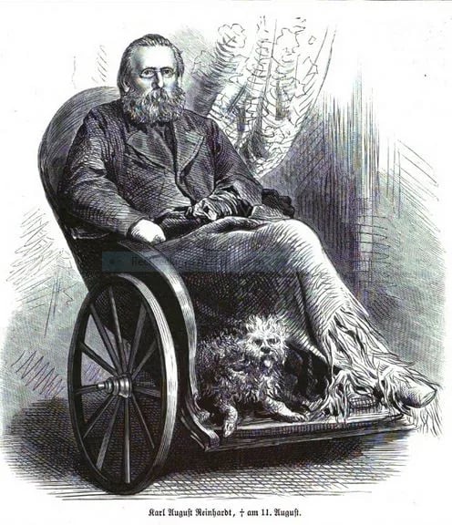 Porträt von Carl Reinhardt (1818–1877) – Gedenkseite