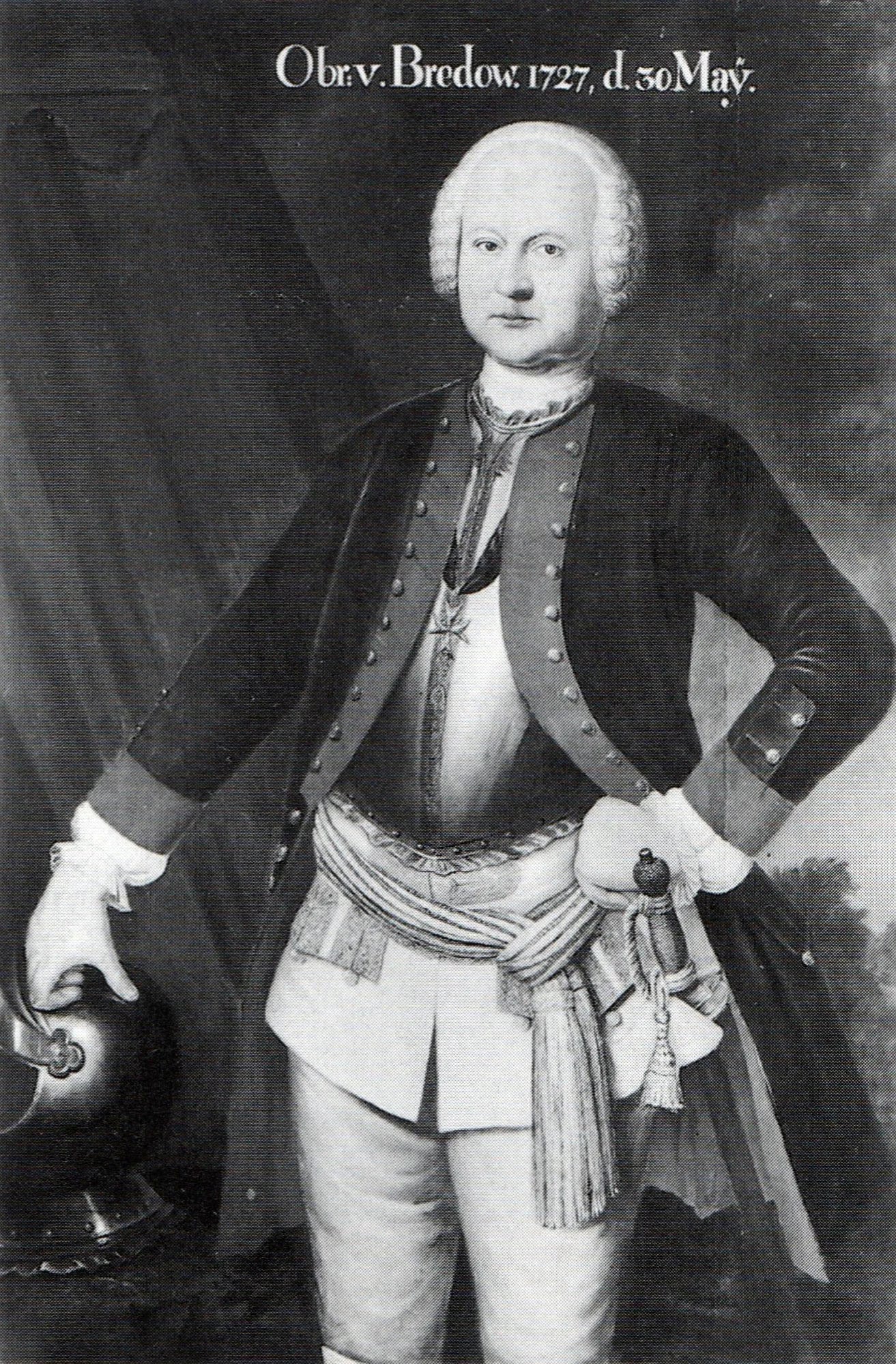 Porträt von Carl Wilhelm von Bredow (1691–1761) – Gedenkseite