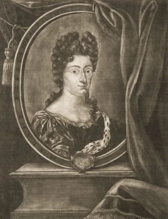 Porträt von Rosine Elisabeth Menthe (1663–1701) – Gedenkseite