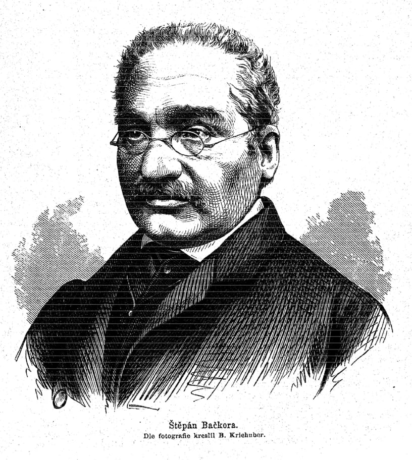 Porträt von Štěpán Bačkora (1813–1887) – Gedenkseite