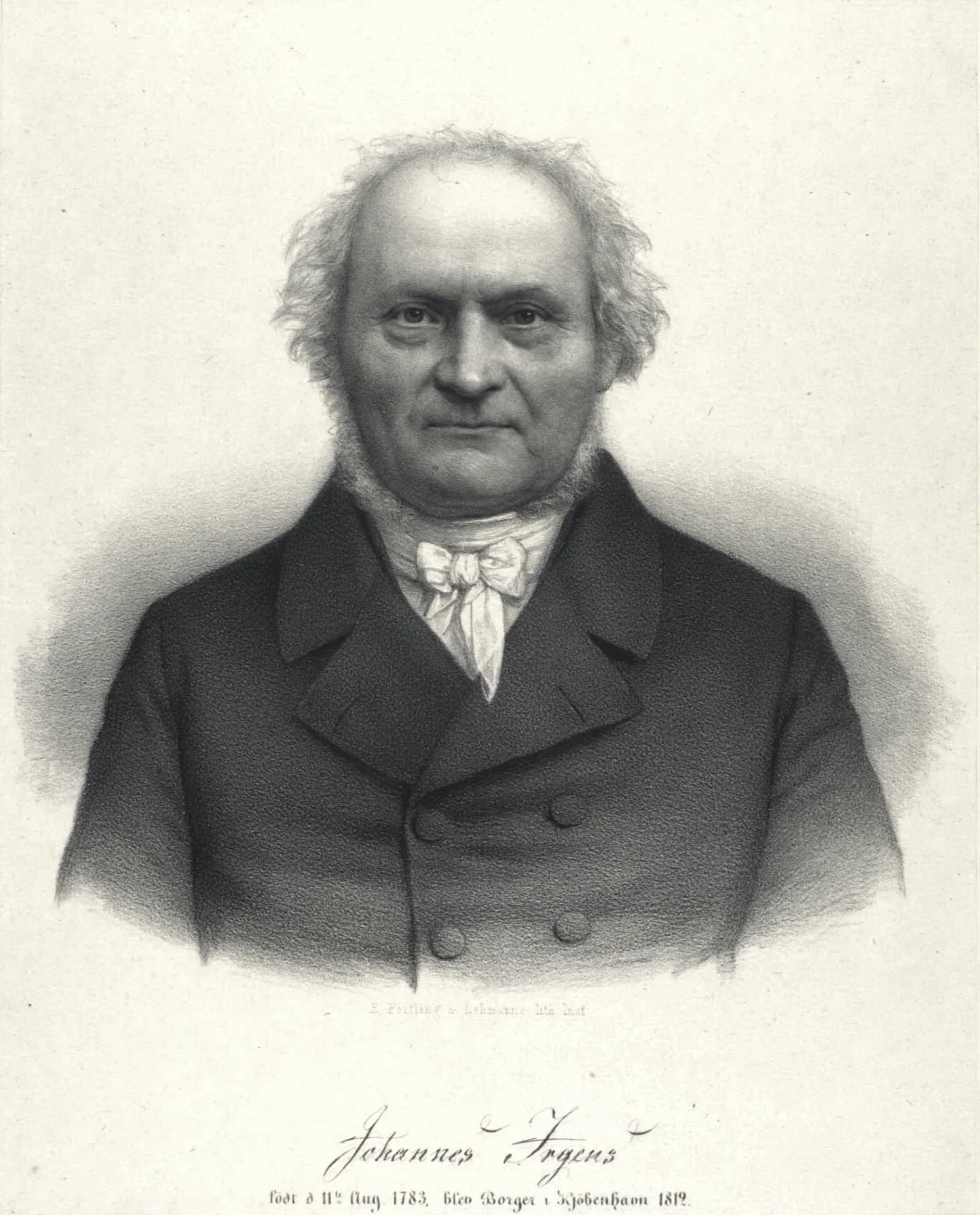 Porträt von Johannes Irgens (1785–1863) – Gedenkseite