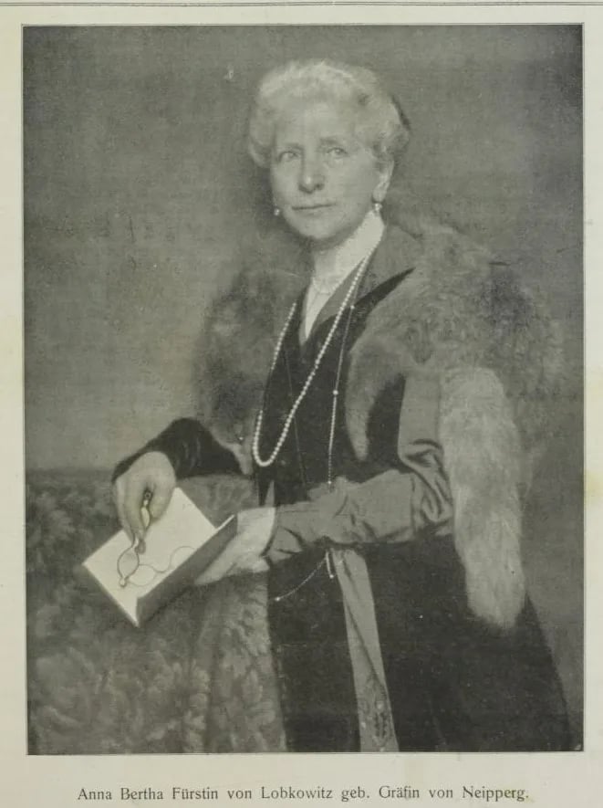 Portrait of Anna Bertha Gräfin von Neipperg (1857–1932) – memorial page