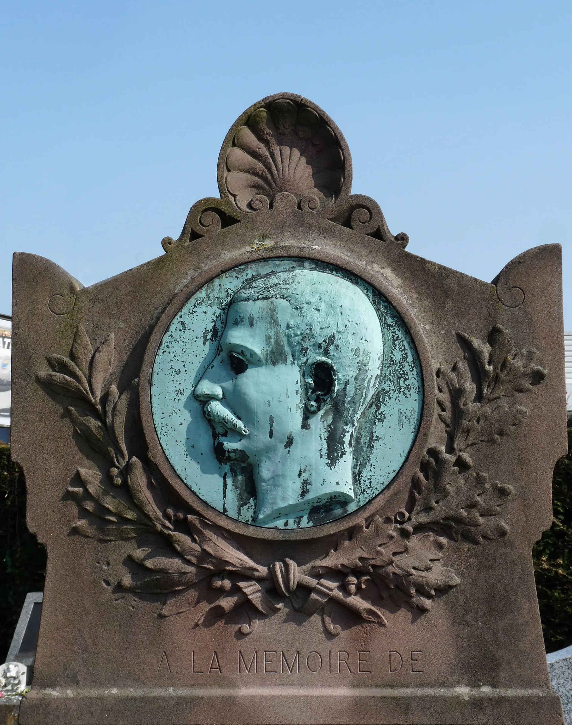 Porträt von Emile Béringer (1840–1881) – Gedenkseite