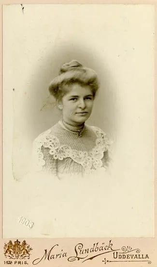 Porträt von Valborg Thorburn (1885–1968) – Gedenkseite