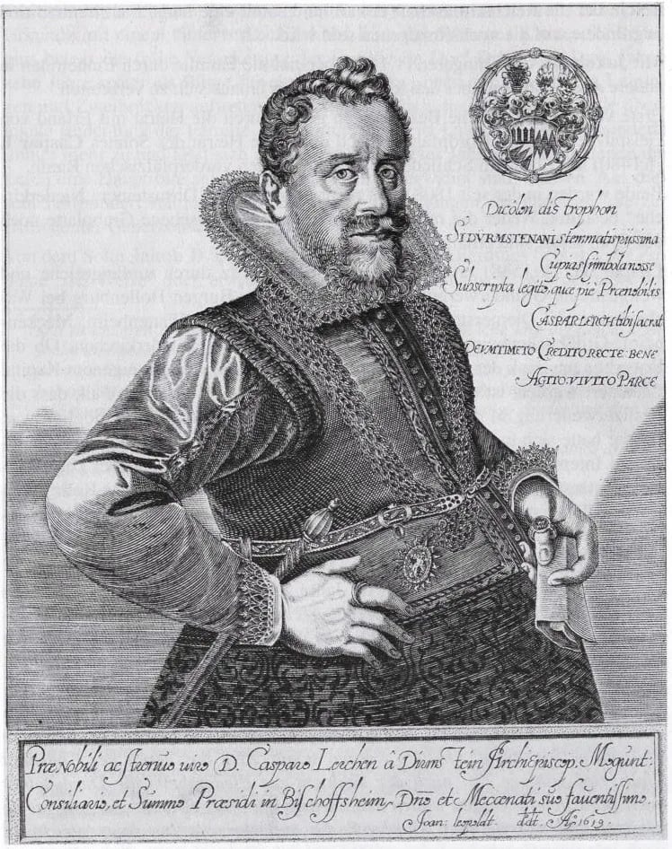 Porträt von Caspar IV. Lerch (1575–1642) – Gedenkseite