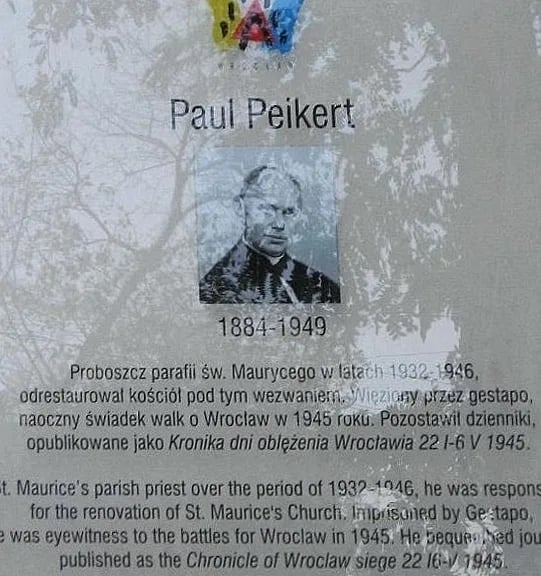 Porträt von Paul Peikert (1884–1949) – Gedenkseite