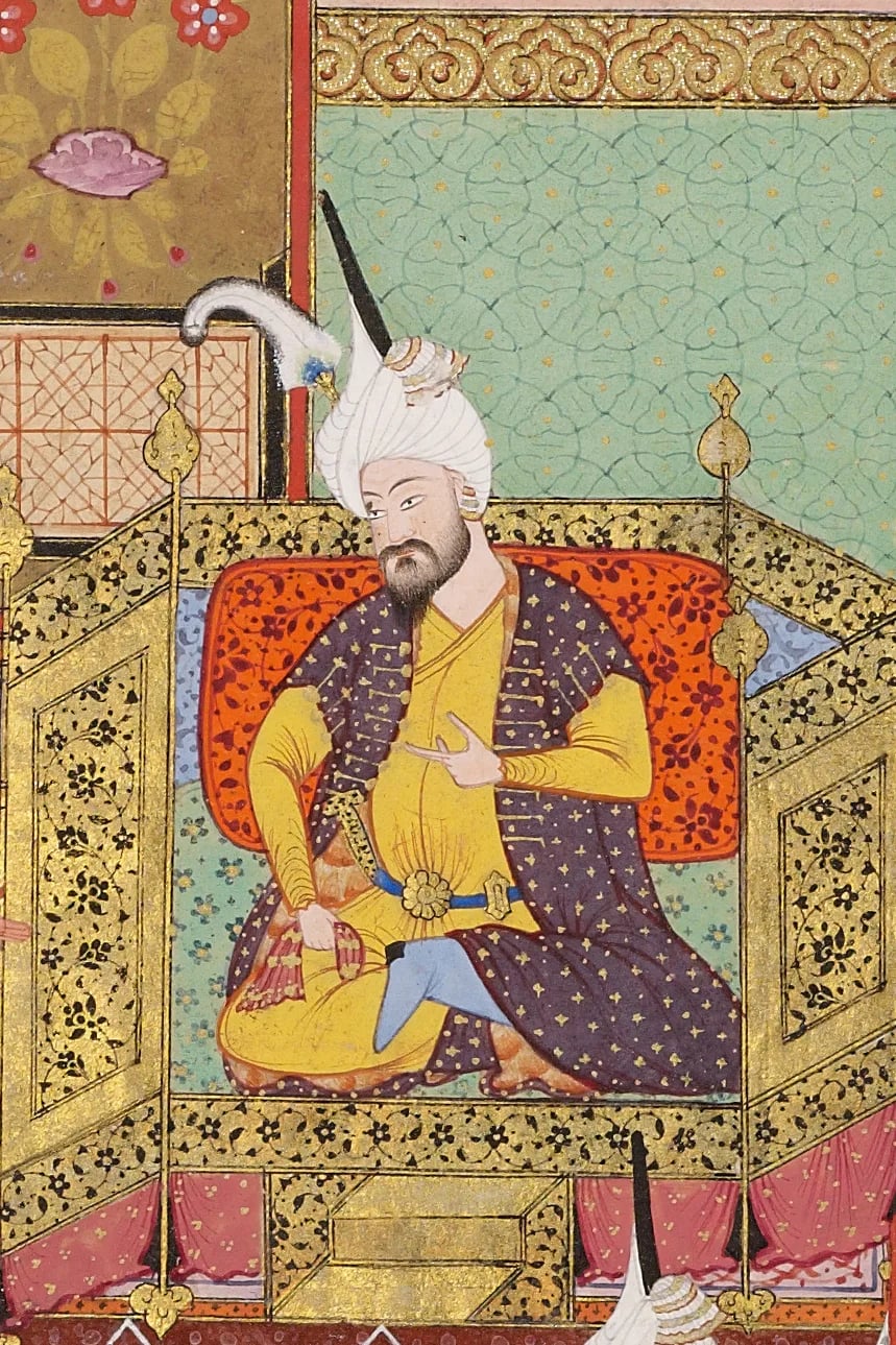 Porträt von Mirzá Baber o Babur (1422–1457) – Gedenkseite