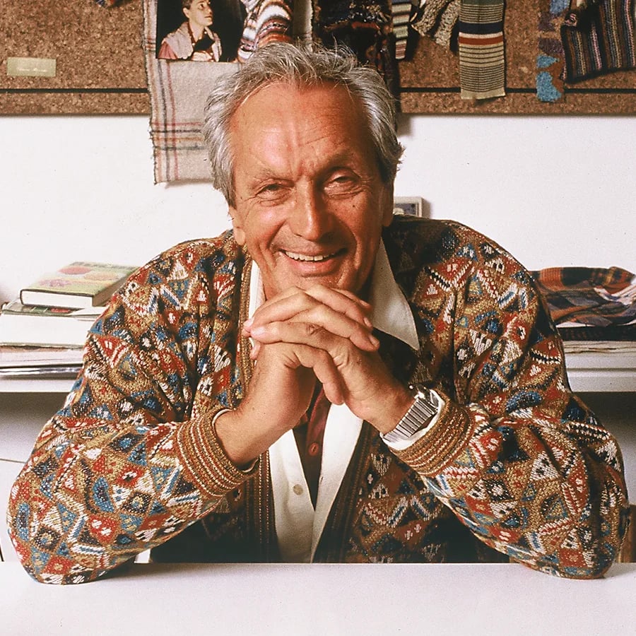 Portrait of Ottavio Missoni (1921–2013) – memorial page