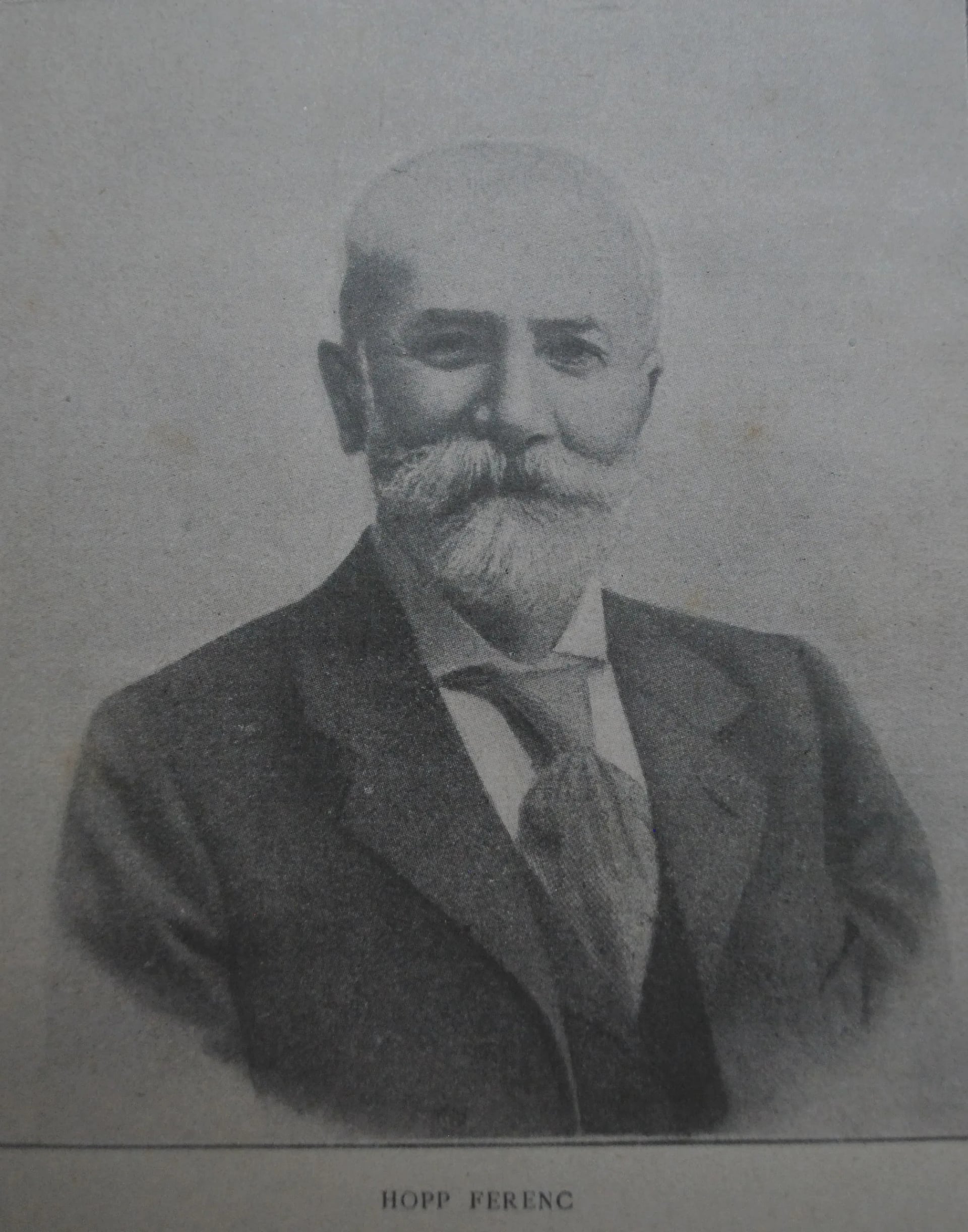 Portrait of Ferenc Hopp (1833–1919) – memorial page