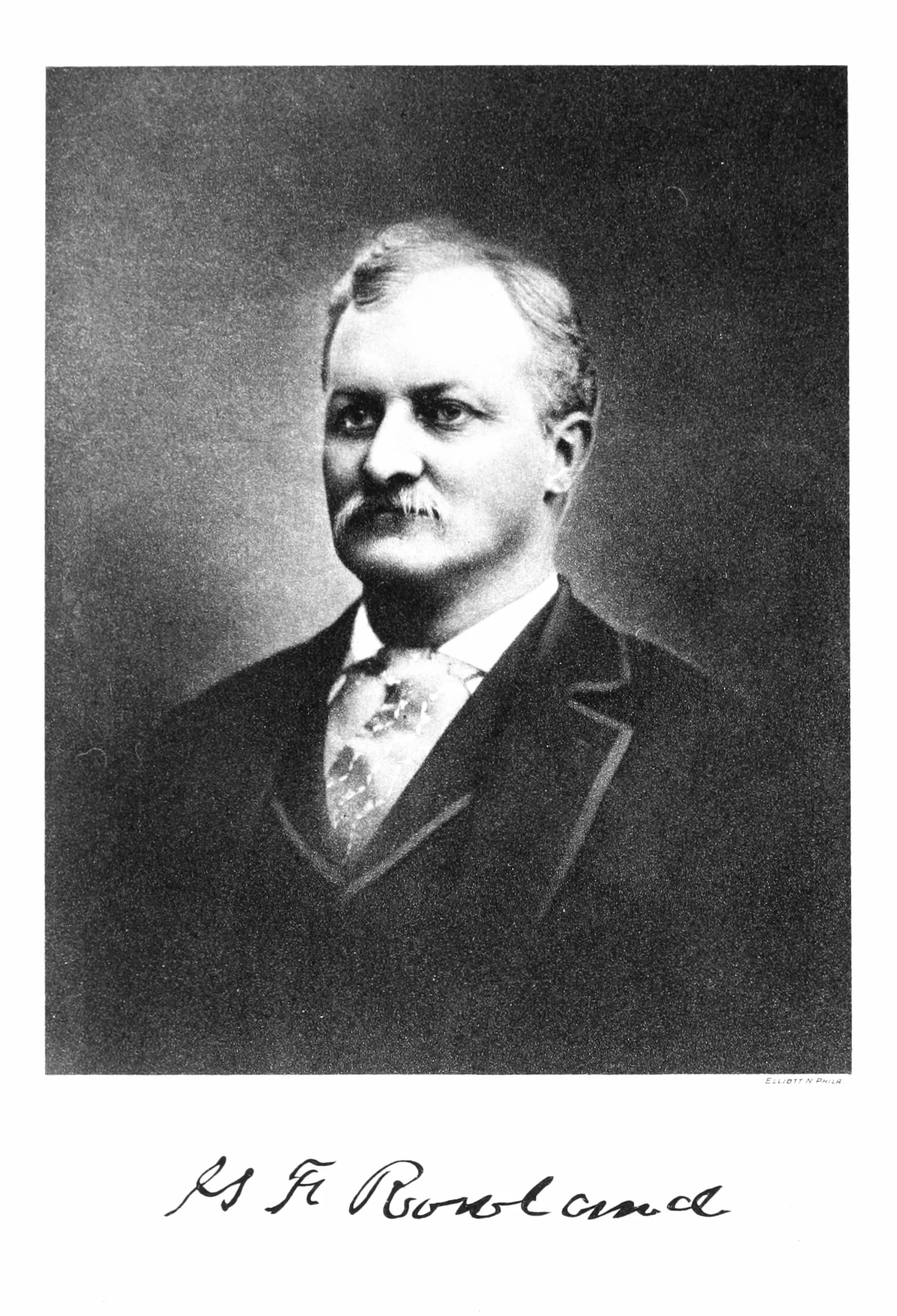 Porträt von George Franklin Rowland (1850–1907) – Gedenkseite