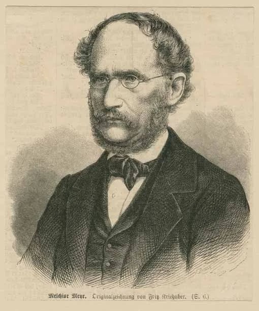 Porträt von Melchior Meyr (1810–1871) – Gedenkseite