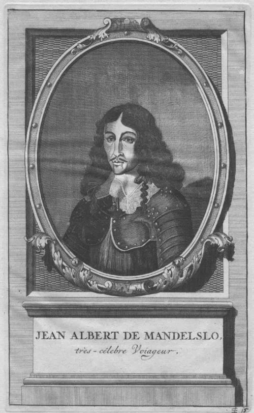 Porträt von Johann Albrecht von Mandelslo (1616–1644) – Gedenkseite