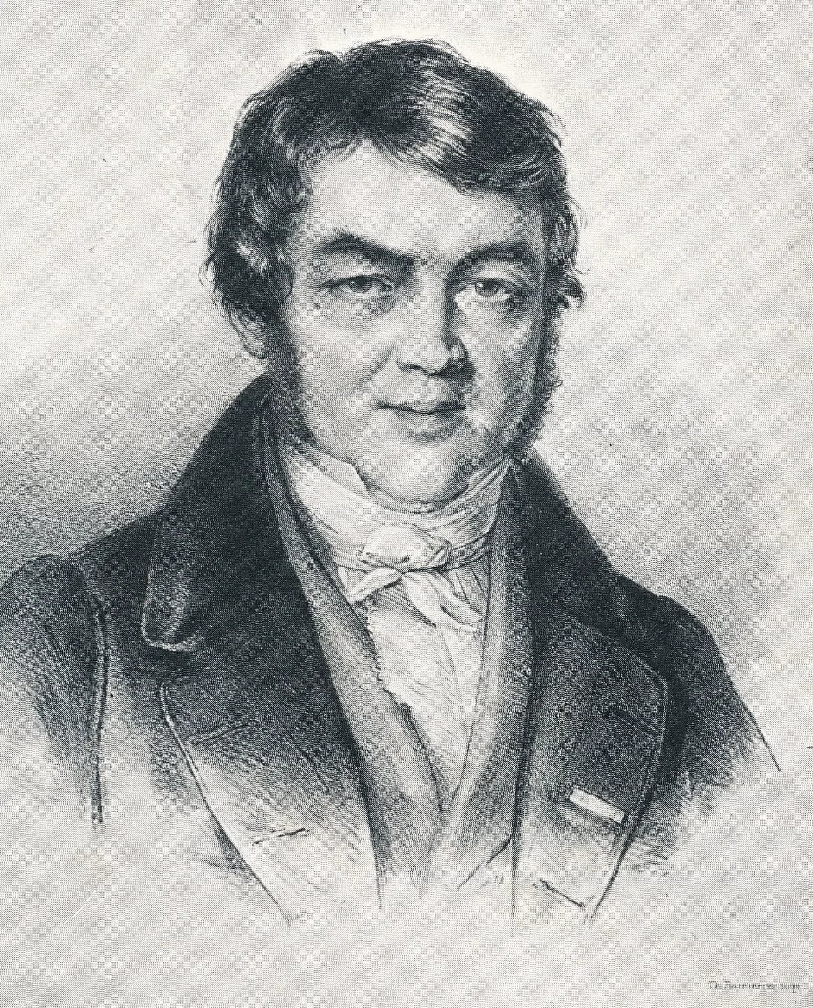 Porträt von Johann Philipp Bronner (1792–1864) – Gedenkseite