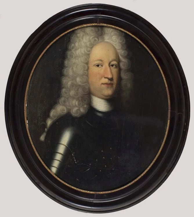Porträt von Duco Gerrold Martena van Burmania (1687–1746) – Gedenkseite