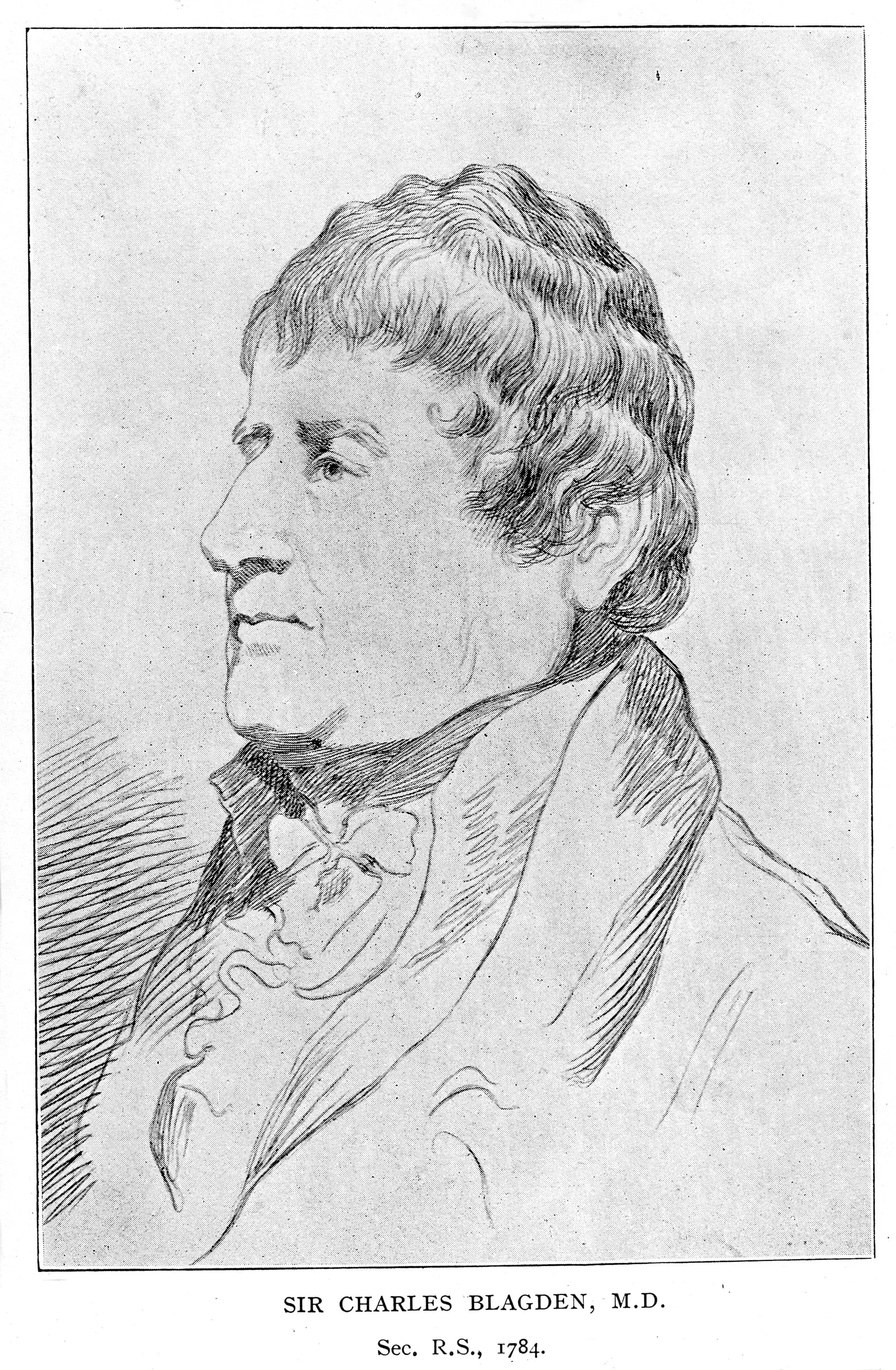 Porträt von Charles Blagden (1748–1820) – Gedenkseite