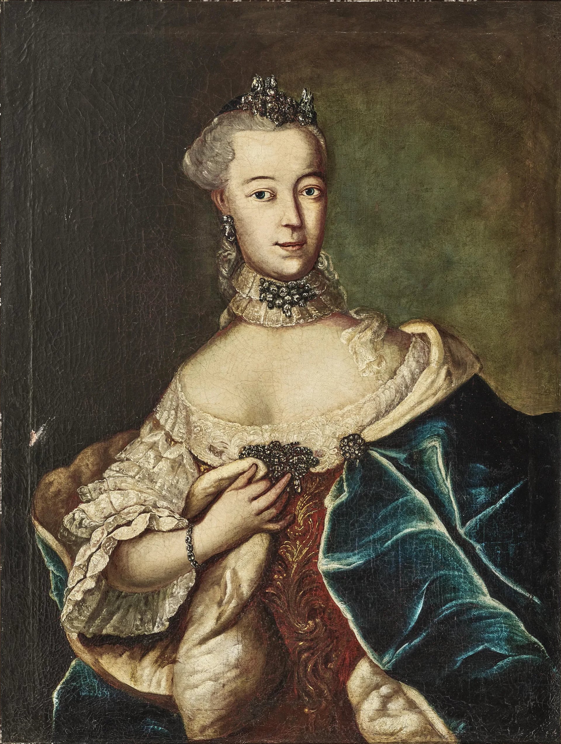 Porträt von Friederike Caroline von Sachsen-Coburg-Saalfeld (1735–1791) – Gedenkseite