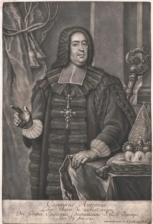 Porträt von Kasimir Anton von Sickingen (1684–1750) – Gedenkseite