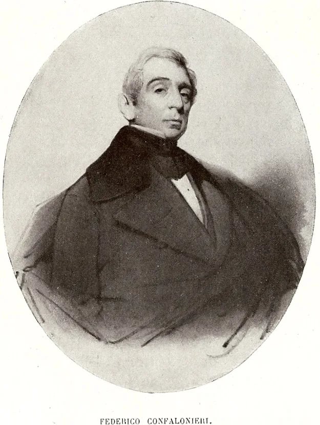 Porträt von Federico Confalonieri (1785–1846) – Gedenkseite