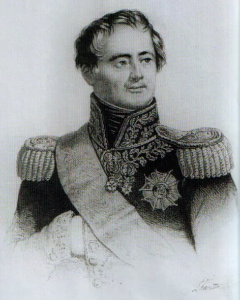 Porträt von Charles Matthieu Isidore Decaen (1769–1832) – Gedenkseite