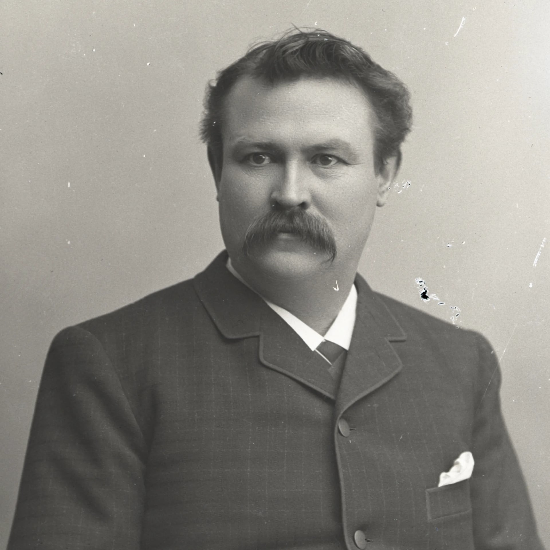 Porträt von Andreas Sophus Emil Hoffgaard (1851–1925) – Gedenkseite