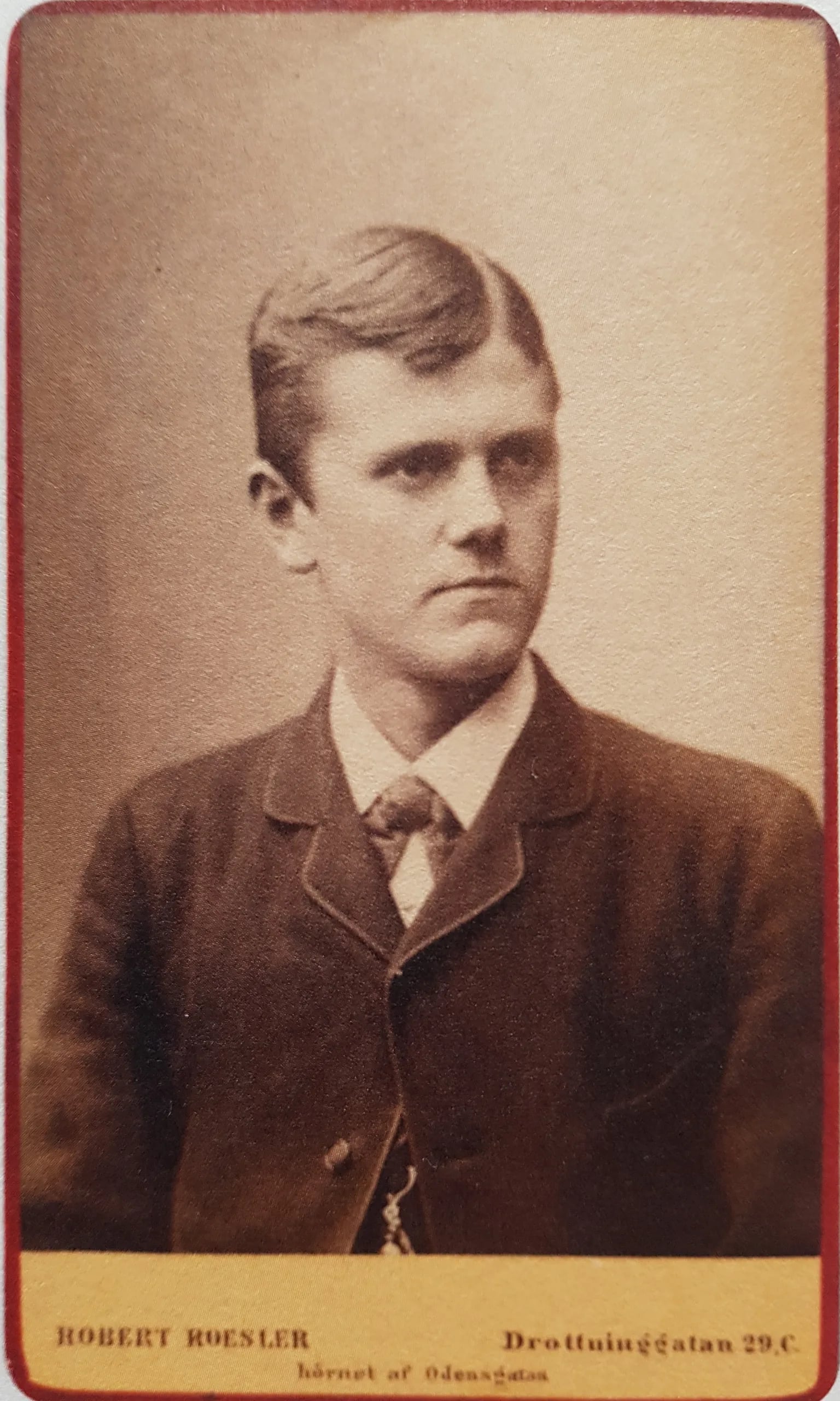 Porträt von Oscar B. Ekholm (1861–1890) – Gedenkseite