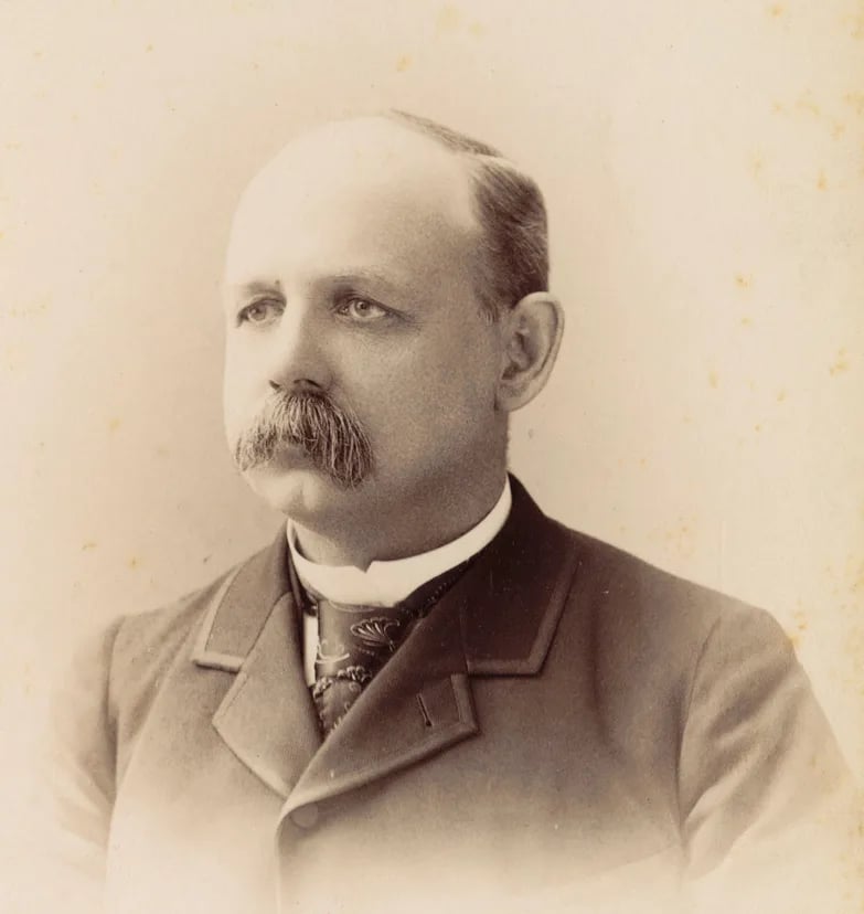 Porträt von Stephen Cady Warriner (1839–1919) – Gedenkseite