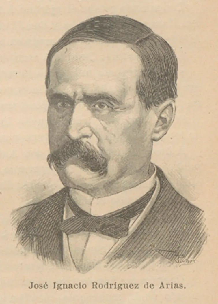 Porträt von José Ignacio Rodríguez de Arias y Villavicencio (1818–1882) – Gedenkseite