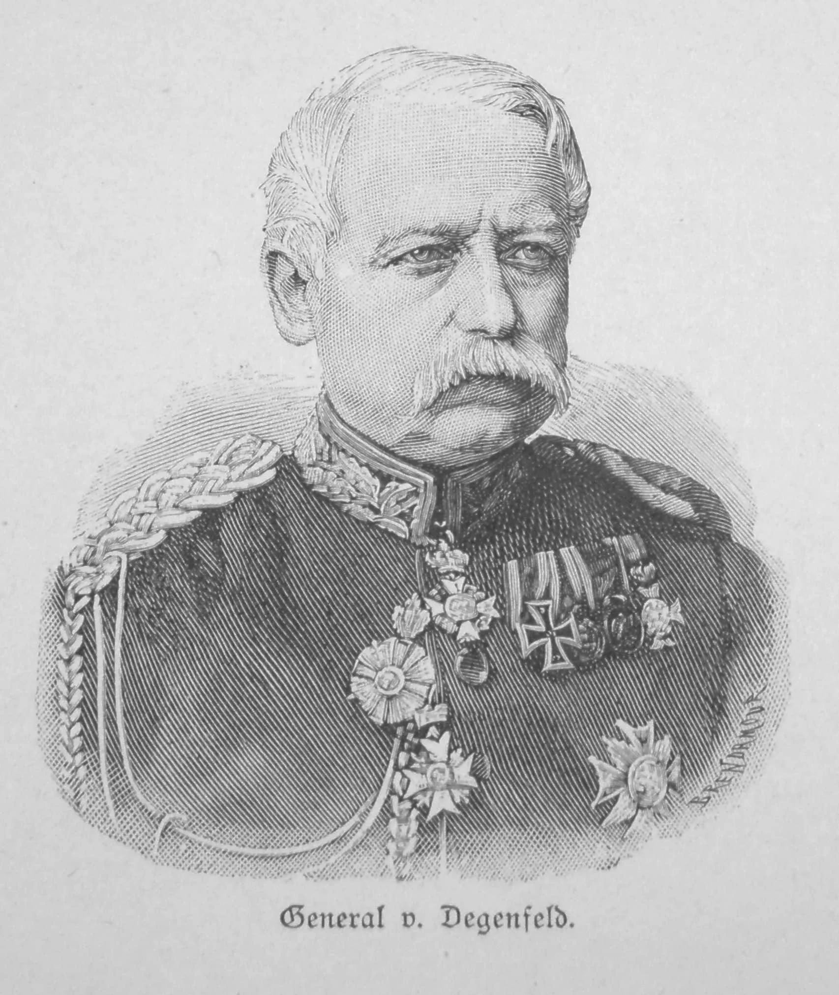 Porträt von Alfred Ludwig von Degenfeld (1816–1888) – Gedenkseite